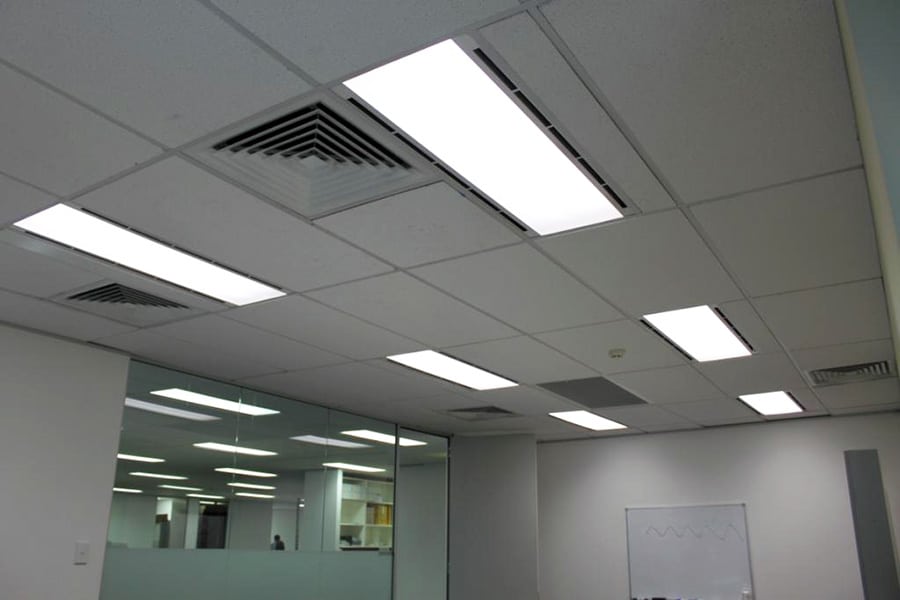 Prismatic Lens Vs Parabolic Louver For, Replace Fluorescent Light Fixture With Led Panel